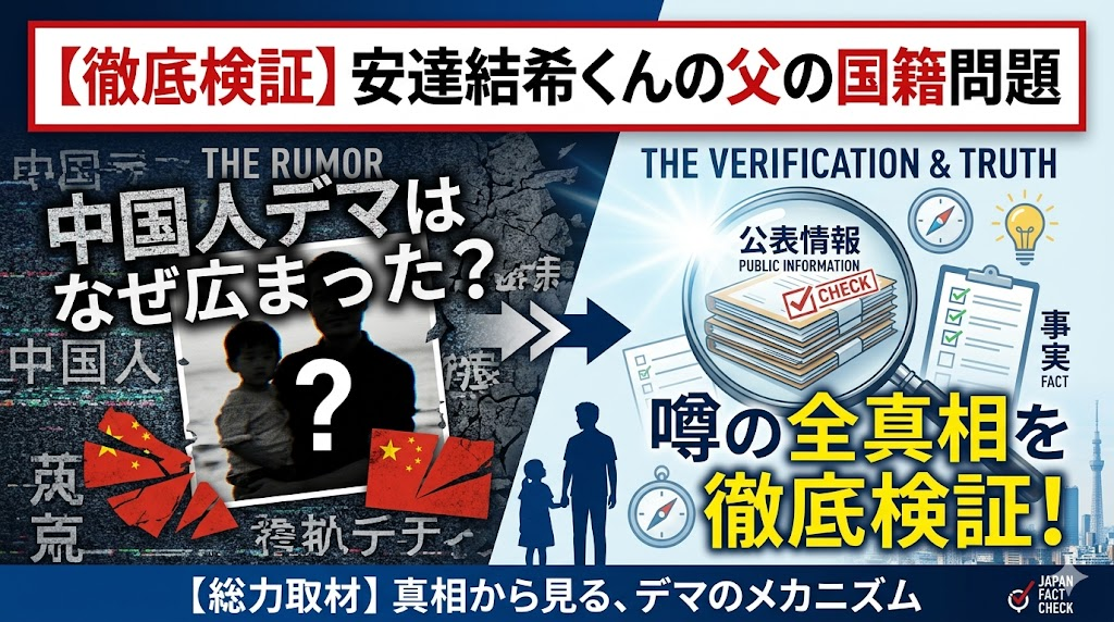 安達結希くん父親の国籍は?中国人デマはなぜ広まった?噂の全真相を徹底検証!