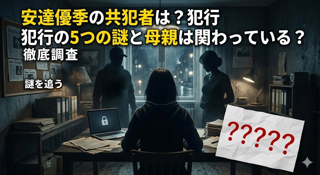 安達優季の共犯者は？犯行の５つの謎と母親は関わっている？徹底考察！